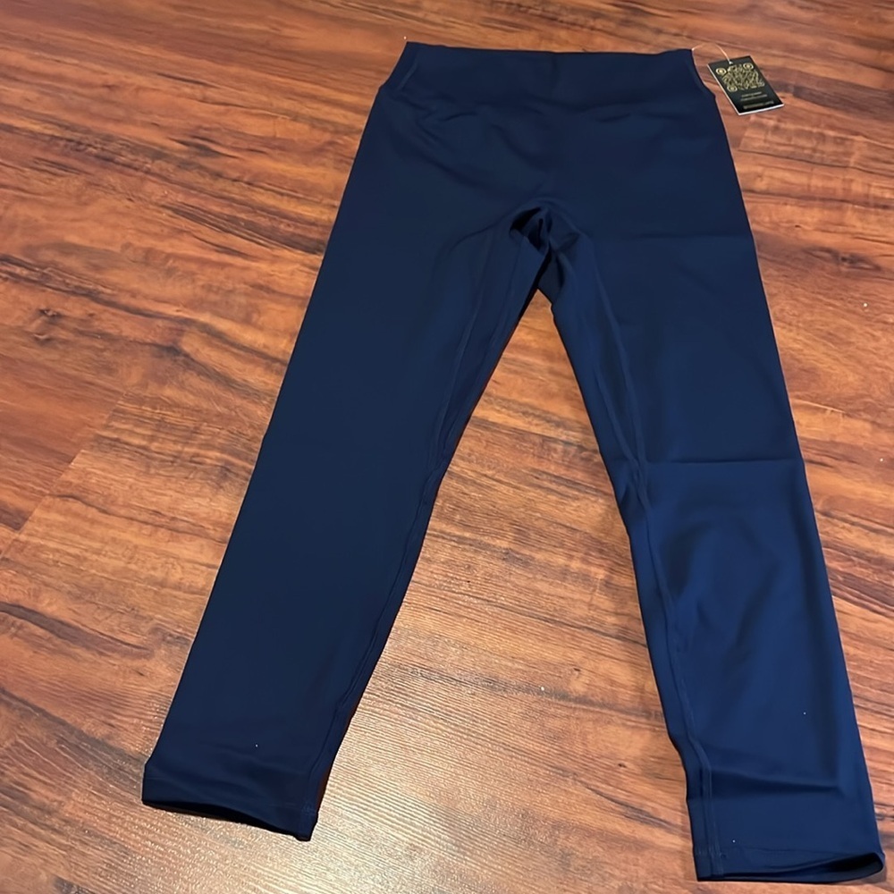 Til You Collapse Original Effortless Classic Leggings Navy Large - Picture 7 of 10